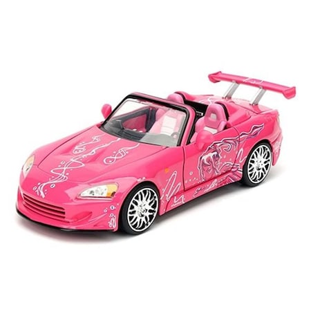 Endgame Sukis Honda S2000 Convertible Diecast Model Car; Pink EN731545